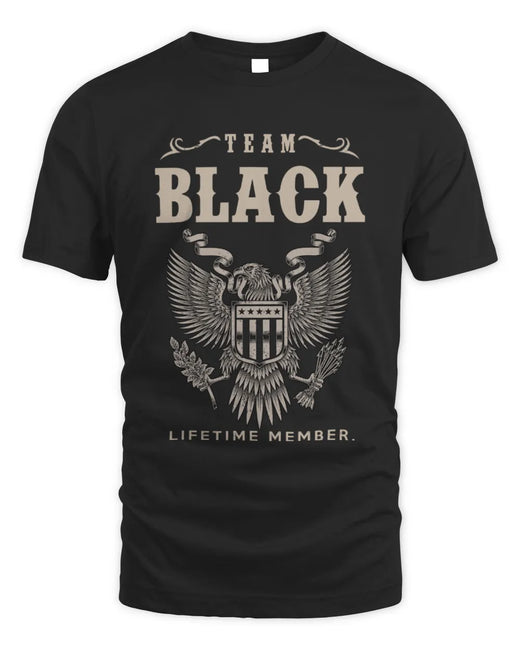 BLACK TP06-K82 – Personalized Classic Style Apparel “Team NAME Lifetime Member”