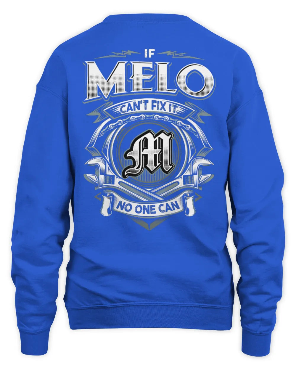 MELO AP81-K4-626 - Personalized Ahmed Quote Apparel “If Ahmed Can't Fix It, No One Can” - Unisex Sweatshirt - Royal