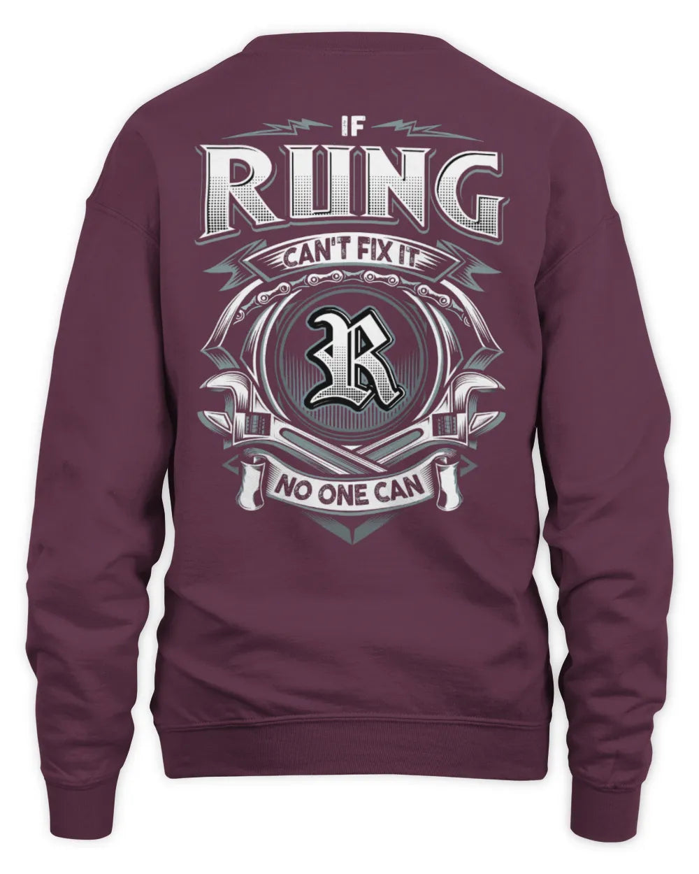 RUNG AP81-K4-626 - Personalized Ahmed Quote Apparel “If Ahmed Can't Fix It, No One Can” - Unisex Sweatshirt - Maroon