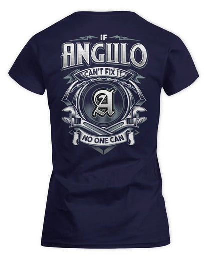 ANGULO AP81-K4-626 - Personalized Ahmed Quote Apparel “If Ahmed Can't Fix It, No One Can” - Women's Standard T-Shirt - Navy