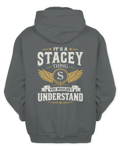 STACEY KT06-M008 It’s a [NAME] Thing – You Wouldn’t Understand | Personalized Vintage T-Shirt - Unisex Hoodie - Charcoal