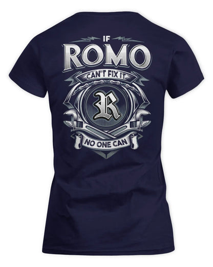 ROMO AP81-K4-626 - Personalized Ahmed Quote Apparel “If Ahmed Can't Fix It, No One Can” - Women's Standard T-Shirt - Navy