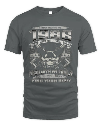 1986 HH89-K2 – Protective Family Quote T-Shirt - Unisex Standard T-Shirt - Charcoal