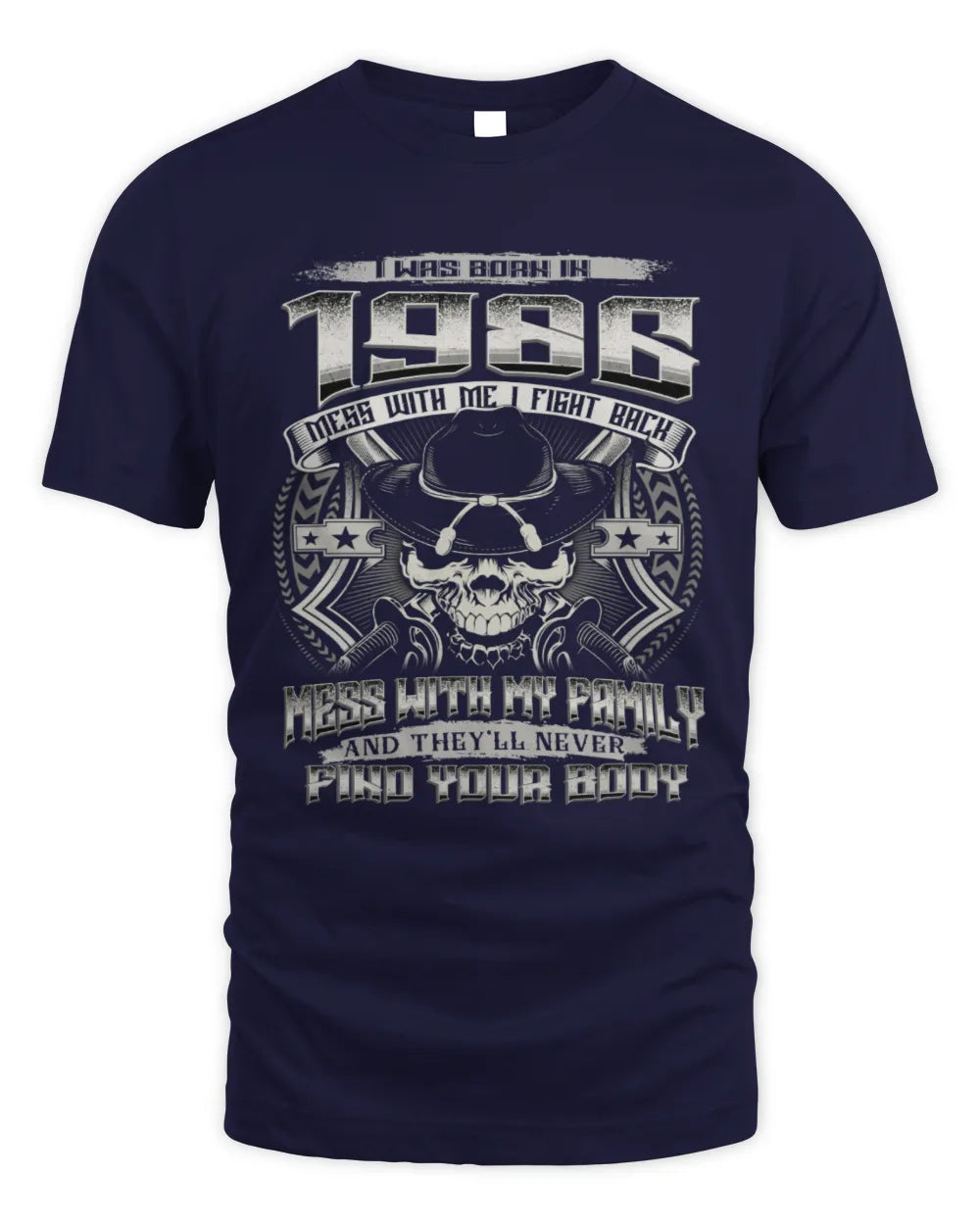 1986 HH89-K2 – Protective Family Quote T-Shirt - Unisex Standard T-Shirt - Navy
