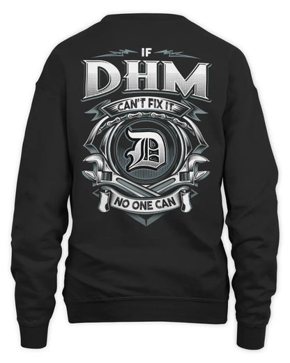 DHM AP81-K4-626 - Personalized Ahmed Quote Apparel “If Ahmed Can't Fix It, No One Can” - Unisex Sweatshirt - Black