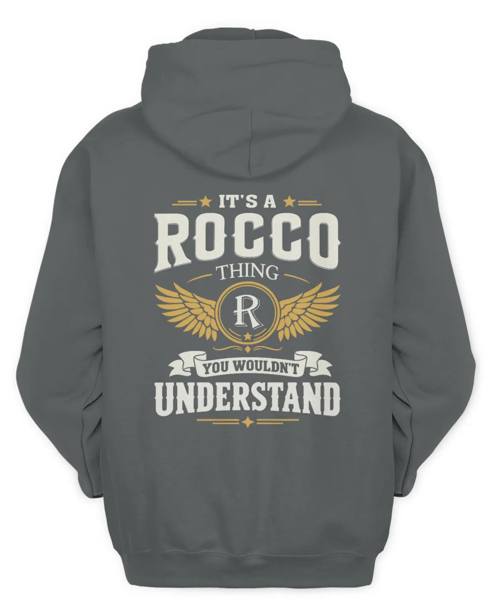 ROCCO KT06-M008 It’s a [NAME] Thing – You Wouldn’t Understand | Personalized Vintage T-Shirt - Unisex Hoodie - Charcoal
