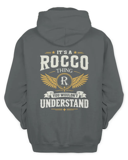 ROCCO KT06-M008 It’s a [NAME] Thing – You Wouldn’t Understand | Personalized Vintage T-Shirt - Unisex Hoodie - Charcoal