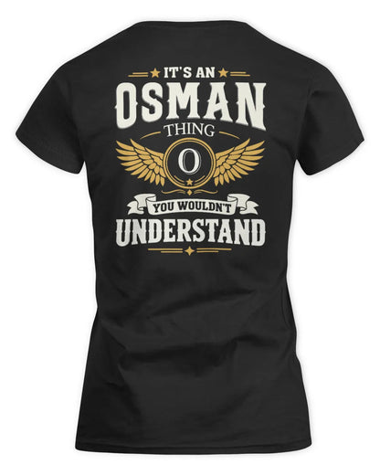 OSMAN KT06-M008 It’s a [NAME] Thing – You Wouldn’t Understand | Personalized Vintage T-Shirt - Women's Standard T-Shirt - Black