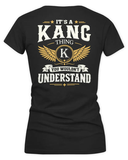 KANG KT06-M008 It’s a [NAME] Thing – You Wouldn’t Understand | Personalized Vintage T-Shirt - Women's V-Neck T-Shirt - Black
