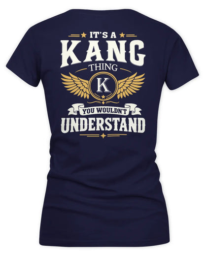KANG KT06-M008 It’s a [NAME] Thing – You Wouldn’t Understand | Personalized Vintage T-Shirt - Women's V-Neck T-Shirt - Navy