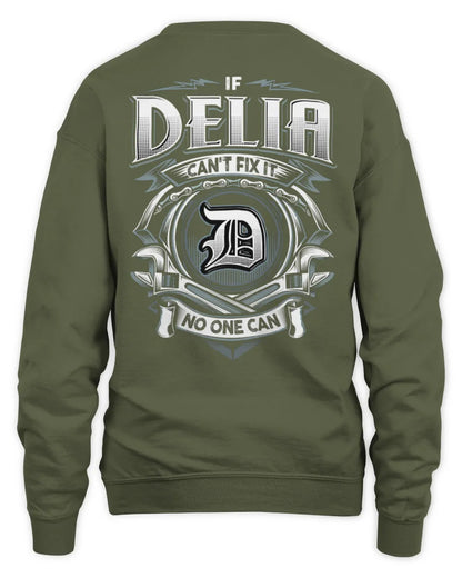 DELIA AP81-K4-626 - Personalized Ahmed Quote Apparel “If Ahmed Can't Fix It, No One Can” - Unisex Sweatshirt - Military Green