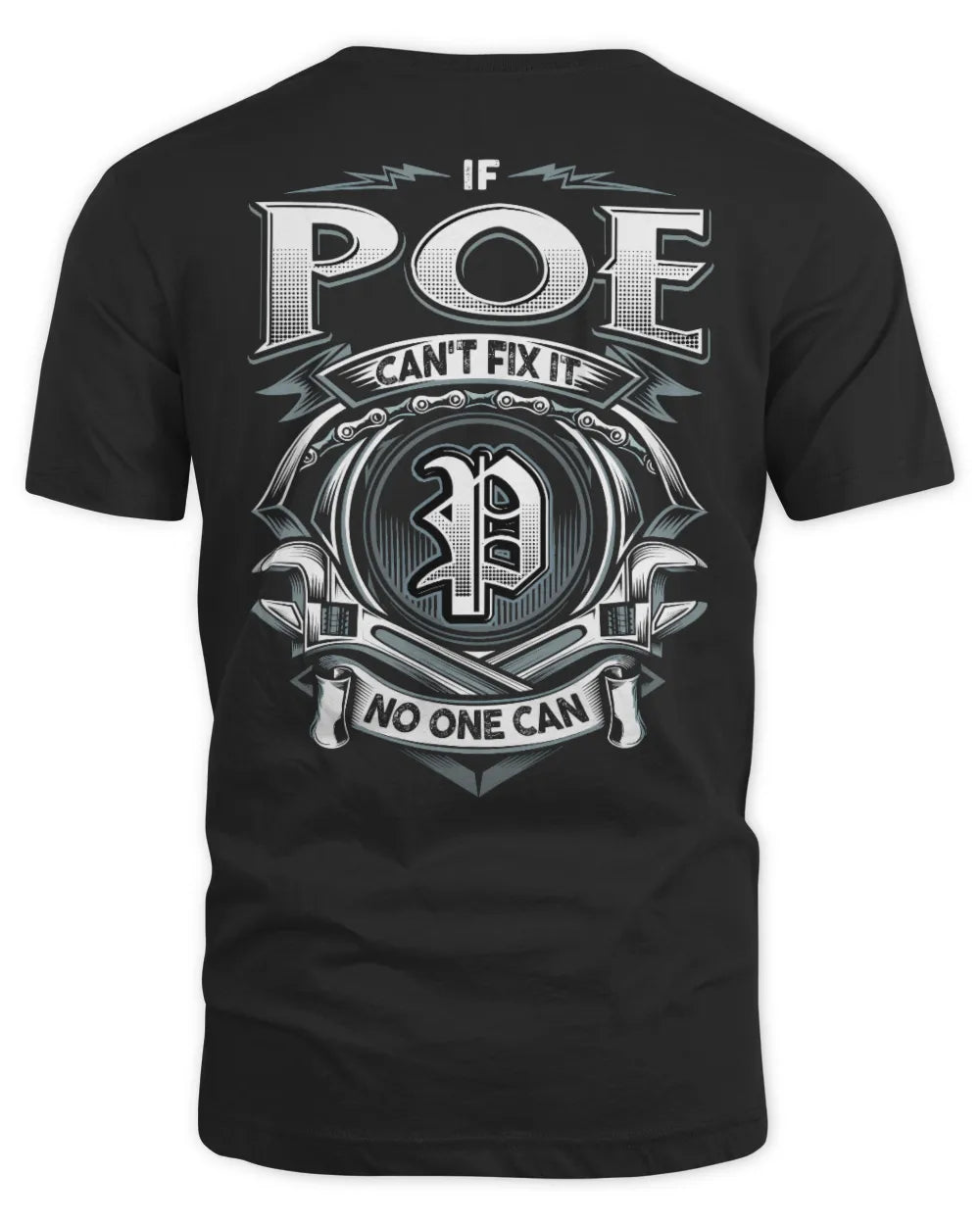 POE AP81-K4-626 - Personalized Ahmed Quote Apparel “If Ahmed Can't Fix It, No One Can” - Unisex Standard T-Shirt - Black