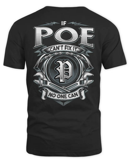 POE AP81-K4-626 - Personalized Ahmed Quote Apparel “If Ahmed Can't Fix It, No One Can” - Unisex Standard T-Shirt - Black