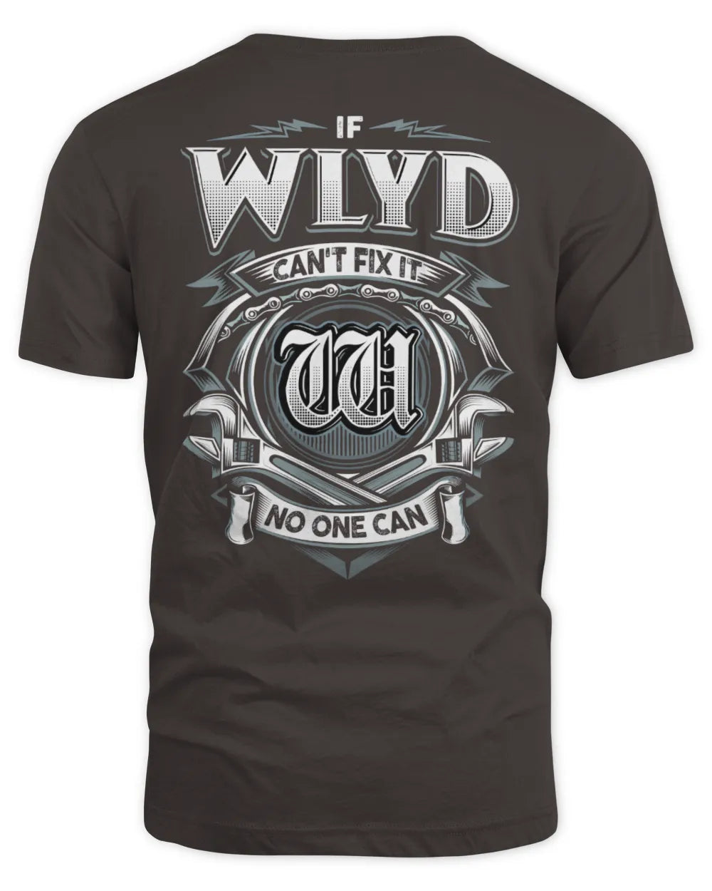 WLYD AP81-K4-626 - Personalized Ahmed Quote Apparel “If Ahmed Can't Fix It, No One Can” - Unisex Standard T-Shirt - Dark Chocolate