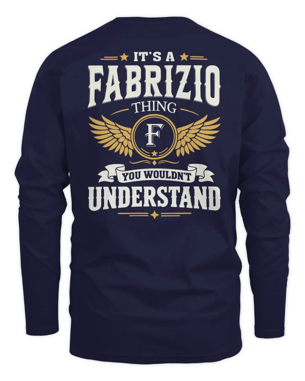 FABRIZIO KT06-M008 It’s a [NAME] Thing – You Wouldn’t Understand | Personalized Vintage T-Shirt - Men's Long Sleeved T-Shirt - Navy