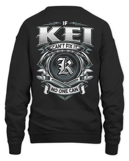 KEI AP81-K4-626 - Personalized Ahmed Quote Apparel “If Ahmed Can't Fix It, No One Can” - Unisex Sweatshirt - Black