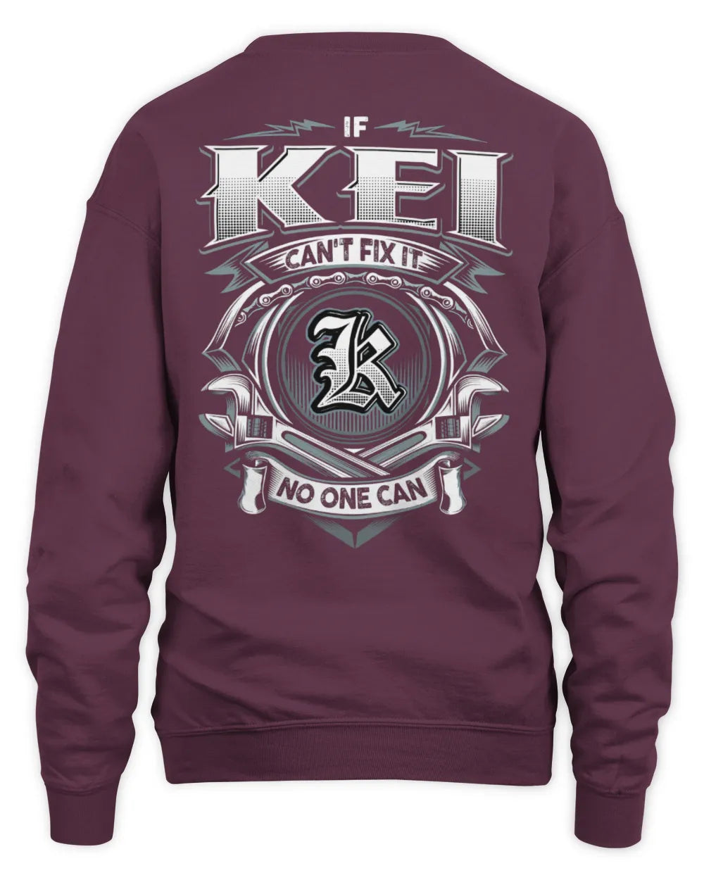 KEI AP81-K4-626 - Personalized Ahmed Quote Apparel “If Ahmed Can't Fix It, No One Can” - Unisex Sweatshirt - Maroon