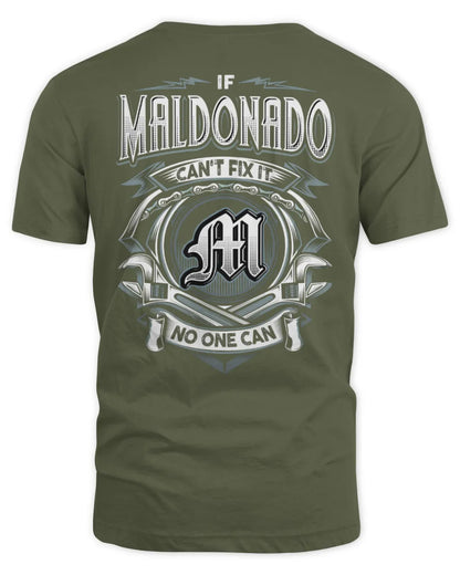 MALDONADO AP81-K4-626 - Personalized Ahmed Quote Apparel “If Ahmed Can't Fix It, No One Can” - Unisex Standard T-Shirt - Military Green