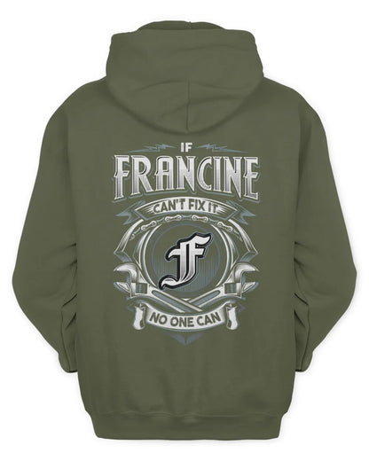 FRANCINE AP81-K4-626 - Personalized Ahmed Quote Apparel “If Ahmed Can't Fix It, No One Can” - Unisex Hoodie - Military Green