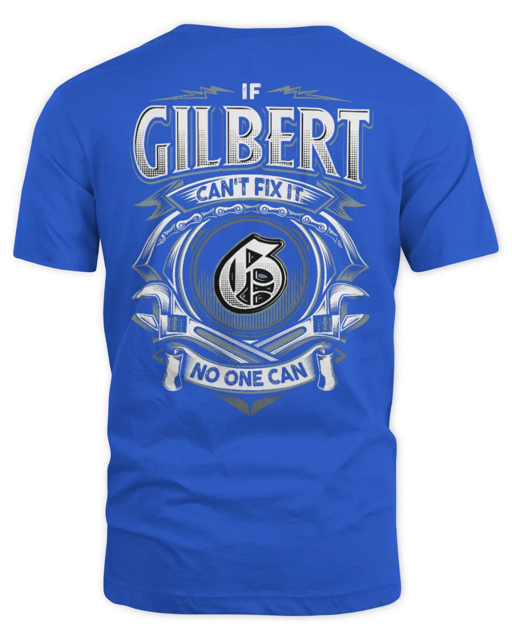 GILBERT AP81-K4-626 - Personalized Ahmed Quote Apparel “If Ahmed Can't Fix It, No One Can” - Unisex Standard T-Shirt - Royal