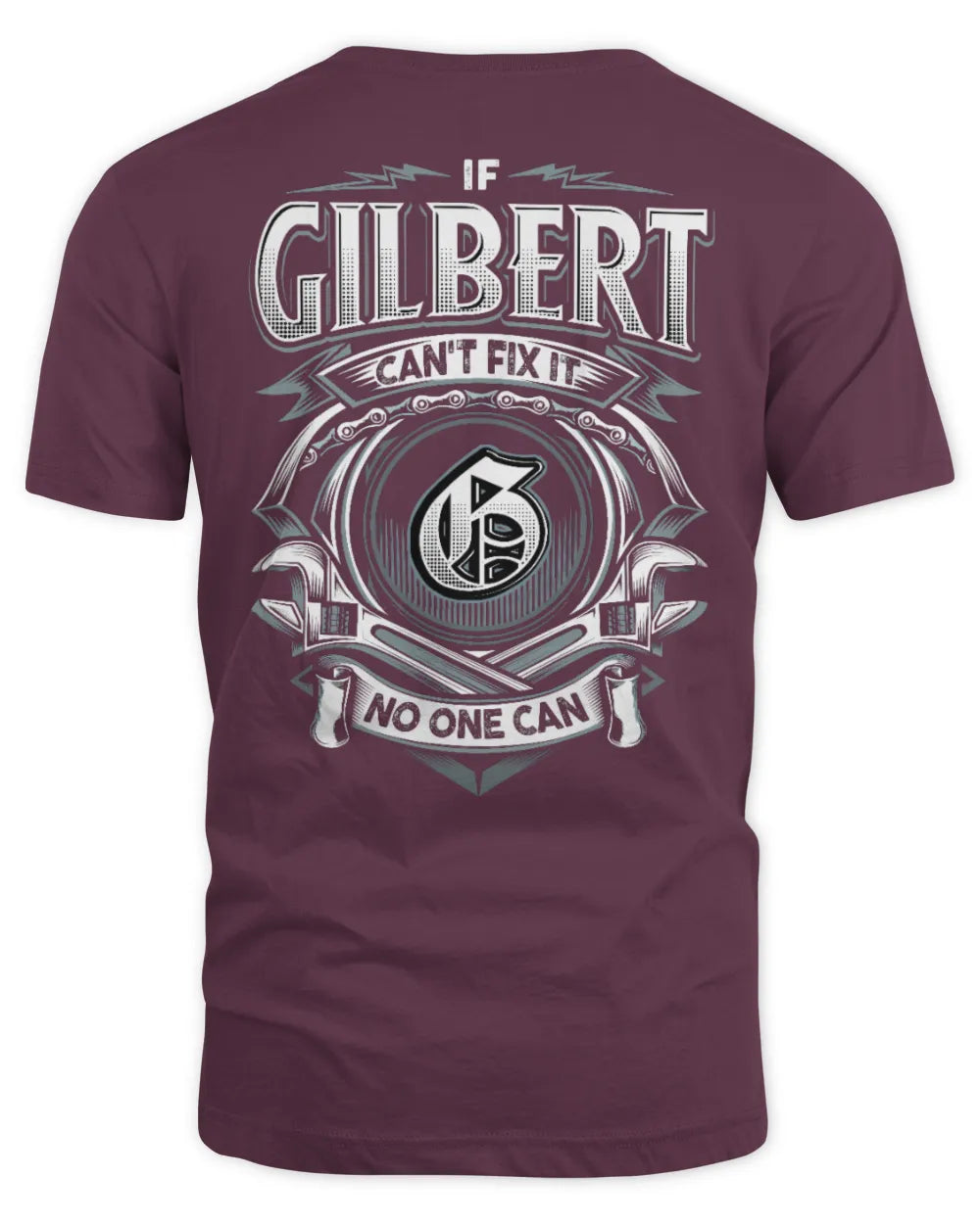 GILBERT AP81-K4-626 - Personalized Ahmed Quote Apparel “If Ahmed Can't Fix It, No One Can” - Unisex Standard T-Shirt - Maroon