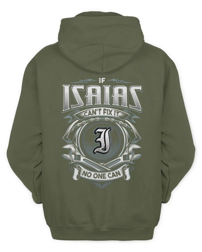 ISAIAS AP81-K4-626 - Personalized Ahmed Quote Apparel “If Ahmed Can't Fix It, No One Can” - Unisex Hoodie - Military Green