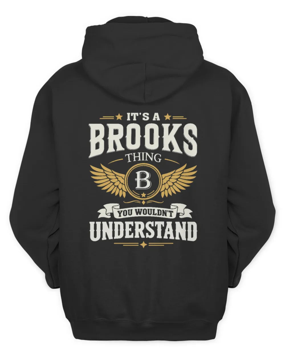 BROOKS KT06-M008 It’s a [NAME] Thing – You Wouldn’t Understand | Personalized Vintage T-Shirt - Unisex Hoodie - Black
