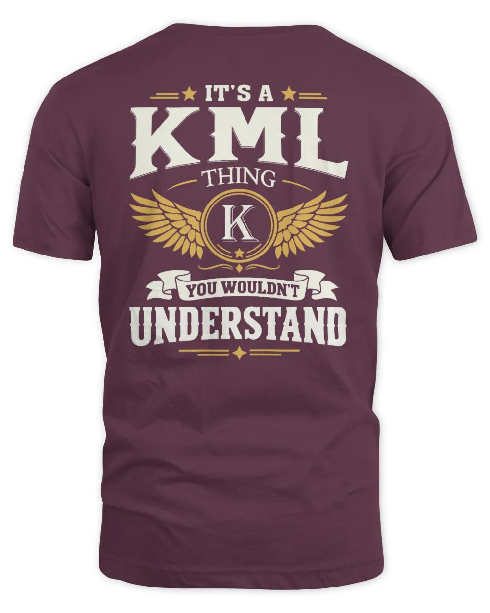 KML KT06-M008 It’s a [NAME] Thing – You Wouldn’t Understand | Personalized Vintage T-Shirt - Unisex Standard T-Shirt - Maroon