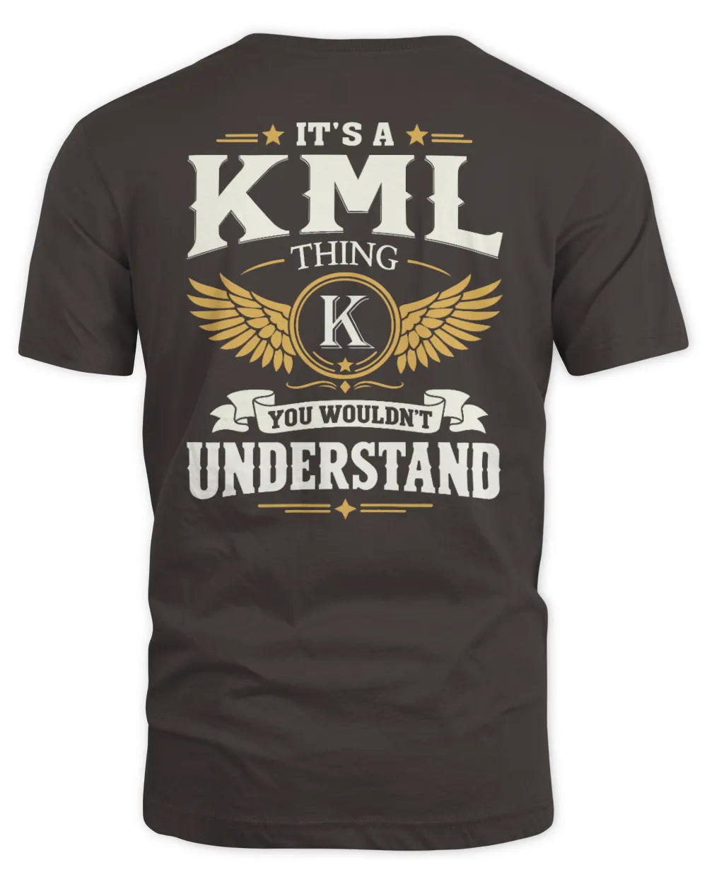 KML KT06-M008 It’s a [NAME] Thing – You Wouldn’t Understand | Personalized Vintage T-Shirt - Unisex Standard T-Shirt - Dark Chocolate