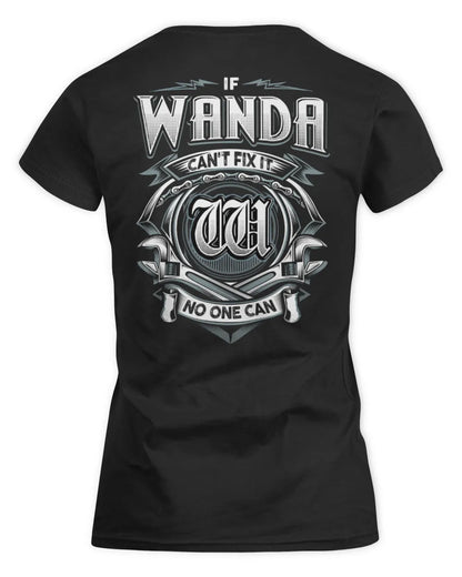 WANDA AP81-K4-626 - Personalized Ahmed Quote Apparel “If Ahmed Can't Fix It, No One Can” - Women's Standard T-Shirt - Black