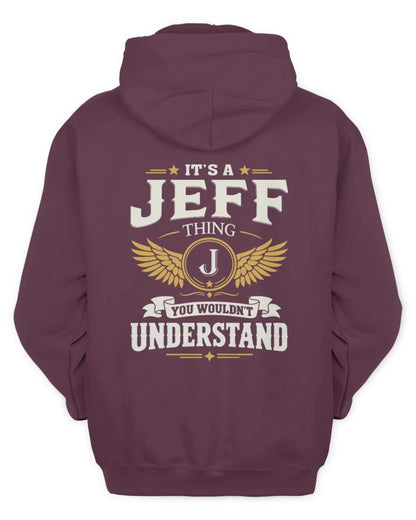 JEFF KT06-M008 It’s a [NAME] Thing – You Wouldn’t Understand | Personalized Vintage T-Shirt - Unisex Hoodie - Maroon