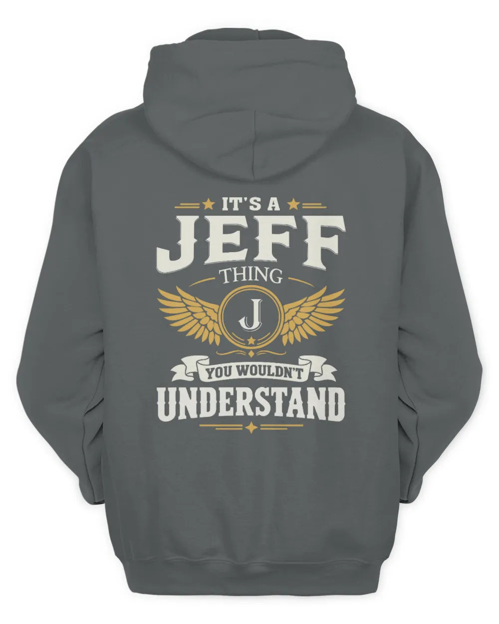 JEFF KT06-M008 It’s a [NAME] Thing – You Wouldn’t Understand | Personalized Vintage T-Shirt - Unisex Hoodie - Charcoal