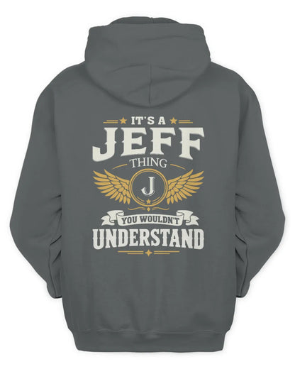 JEFF KT06-M008 It’s a [NAME] Thing – You Wouldn’t Understand | Personalized Vintage T-Shirt - Unisex Hoodie - Charcoal