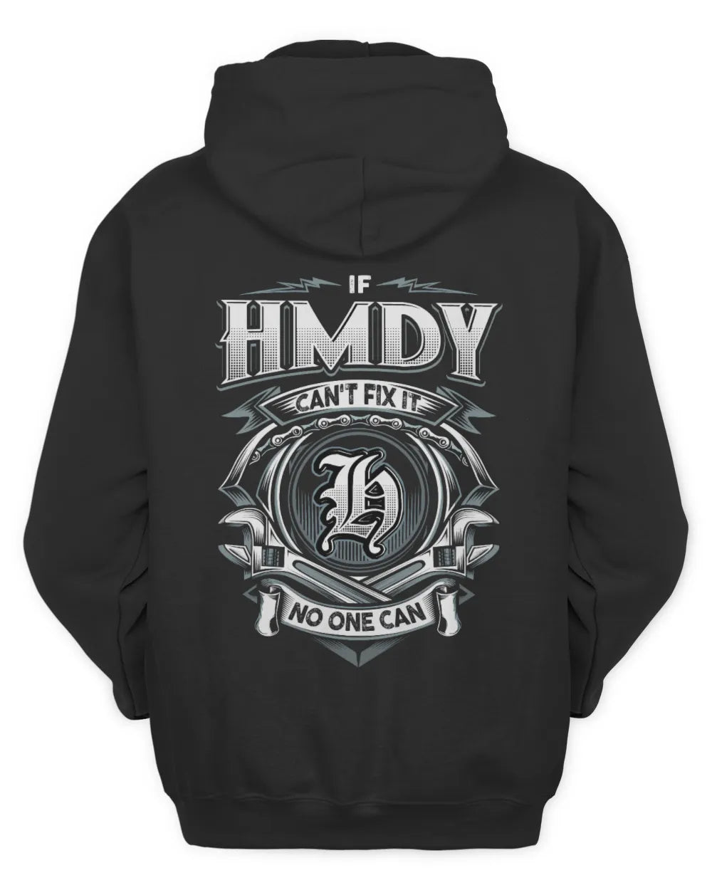 HMDY AP81-K4-626 - Personalized Ahmed Quote Apparel “If Ahmed Can't Fix It, No One Can” - Unisex Hoodie - Black