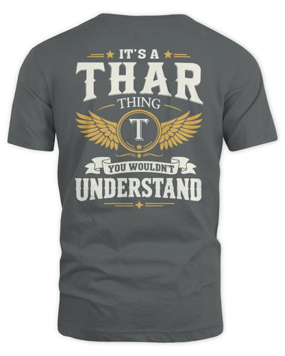 THAR KT06-M008 It’s a [NAME] Thing – You Wouldn’t Understand | Personalized Vintage T-Shirt - Unisex Standard T-Shirt - Charcoal