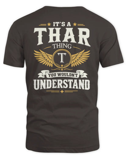 THAR KT06-M008 It’s a [NAME] Thing – You Wouldn’t Understand | Personalized Vintage T-Shirt - Unisex Standard T-Shirt - Dark Chocolate