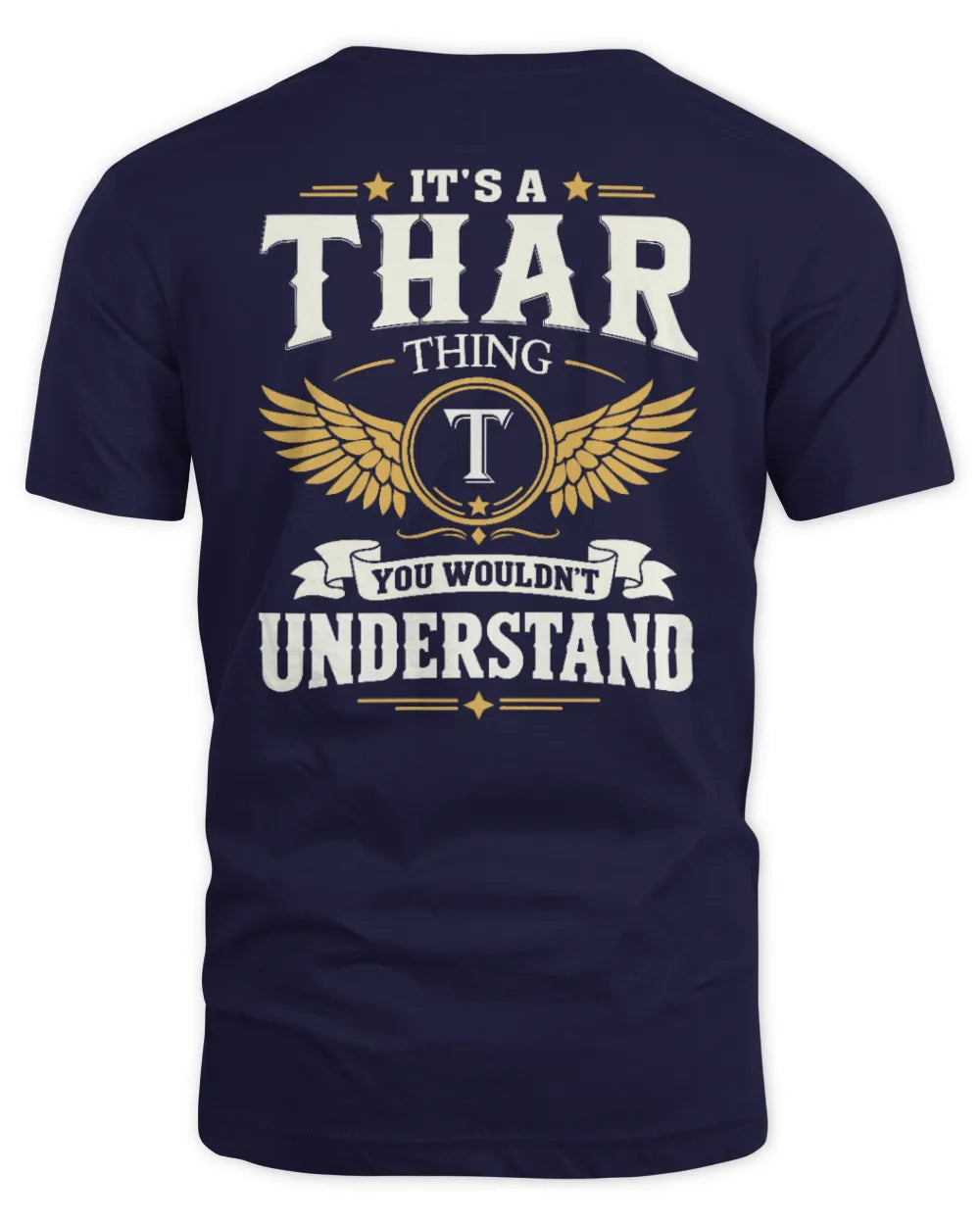 THAR KT06-M008 It’s a [NAME] Thing – You Wouldn’t Understand | Personalized Vintage T-Shirt - Unisex Standard T-Shirt - Navy