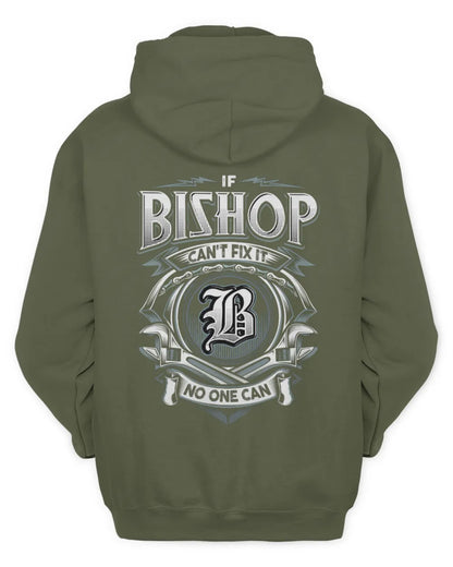 BISHOP AP81-K4-626 - Personalized Ahmed Quote Apparel “If Ahmed Can't Fix It, No One Can” - Unisex Hoodie - Military Green