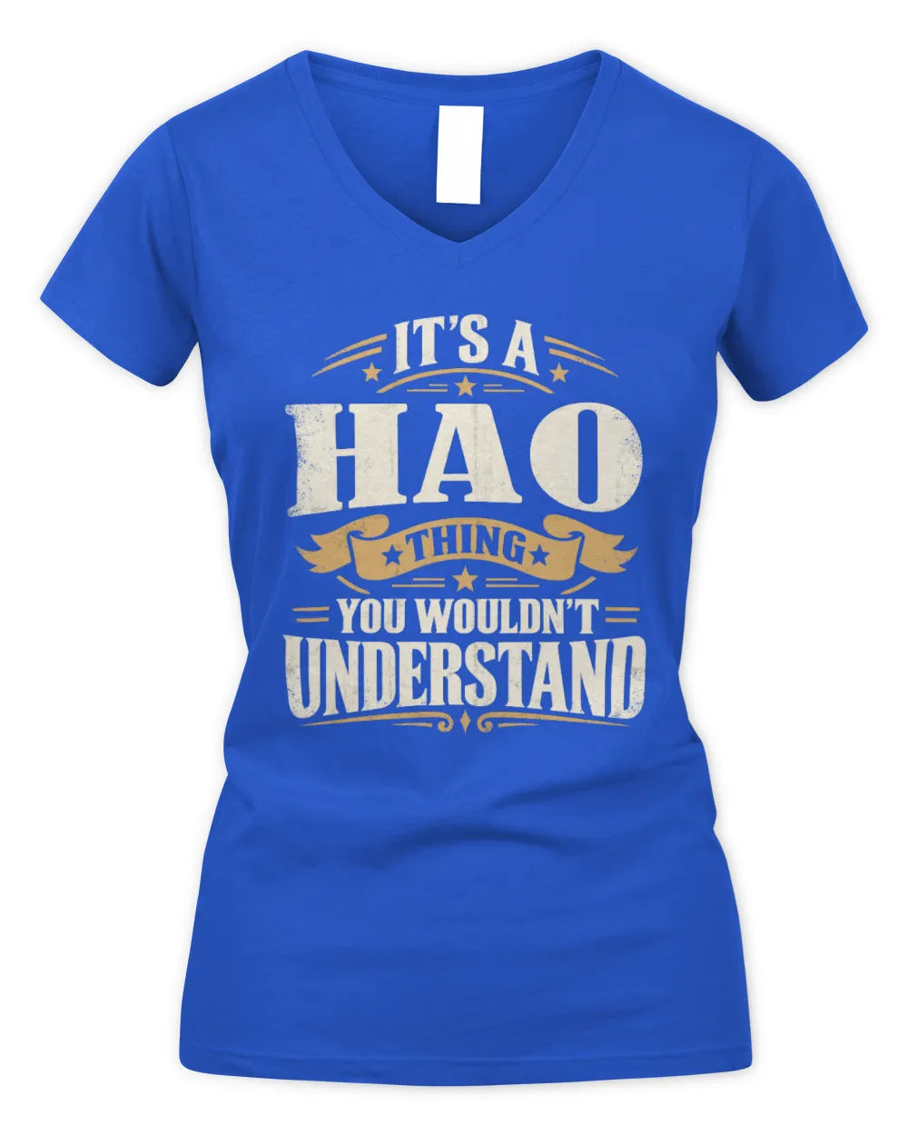 HAO P08 TH51 - Personalized “It’s a/an [NAME] Thing – You Wouldn’t Understand” Shirt - Women's V-Neck T-Shirt - Royal