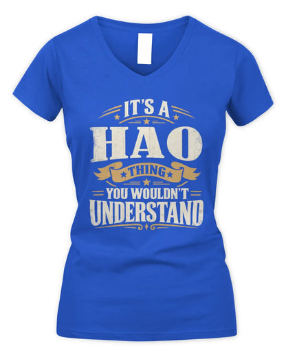 HAO P08 TH51 - Personalized “It’s a/an [NAME] Thing – You Wouldn’t Understand” Shirt - Women's V-Neck T-Shirt - Royal