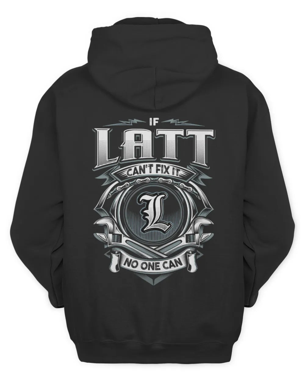 LATT AP81-K4-626 - Personalized Ahmed Quote Apparel “If Ahmed Can't Fix It, No One Can” - Unisex Hoodie - Black