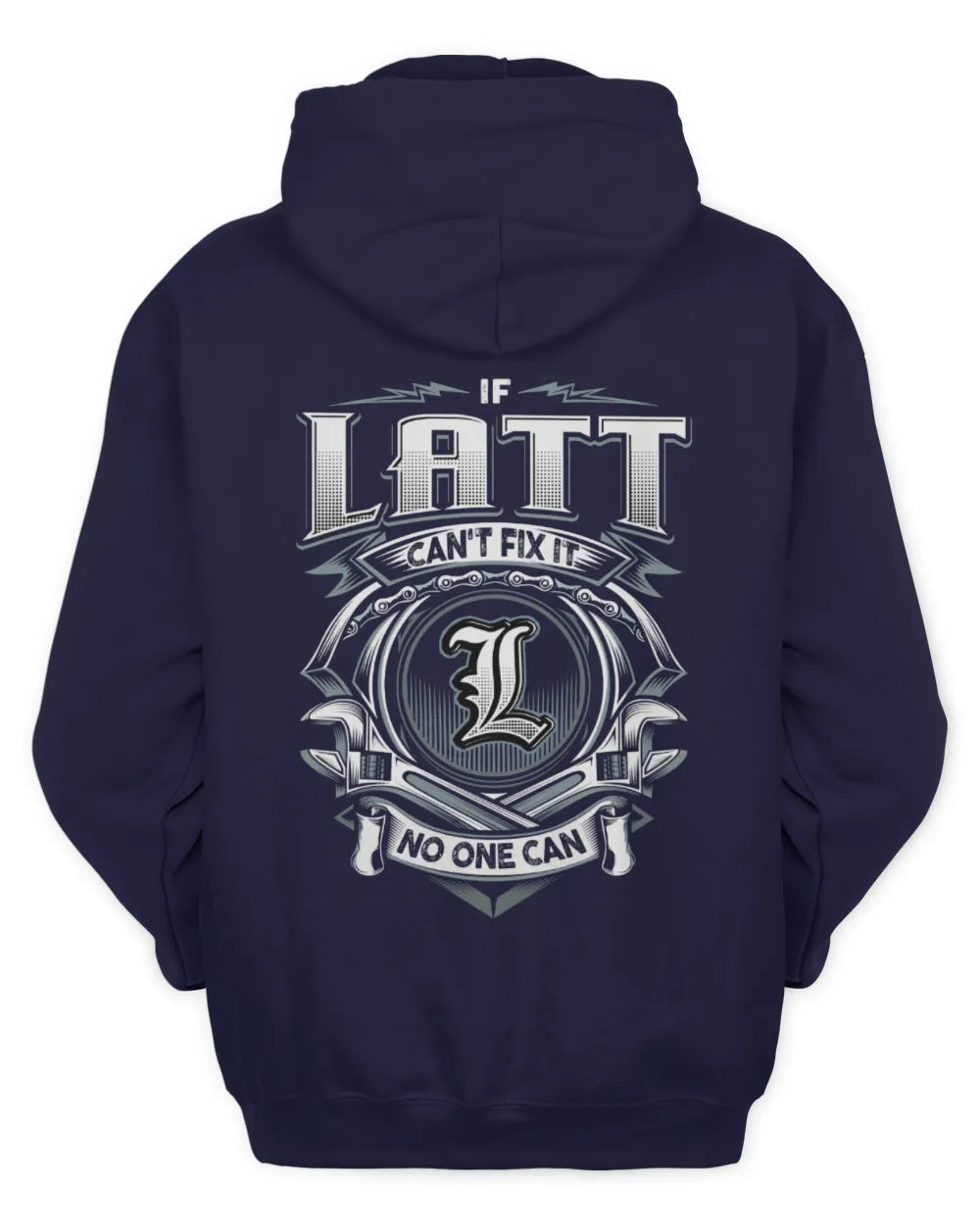 LATT AP81-K4-626 - Personalized Ahmed Quote Apparel “If Ahmed Can't Fix It, No One Can” - Unisex Hoodie - Navy
