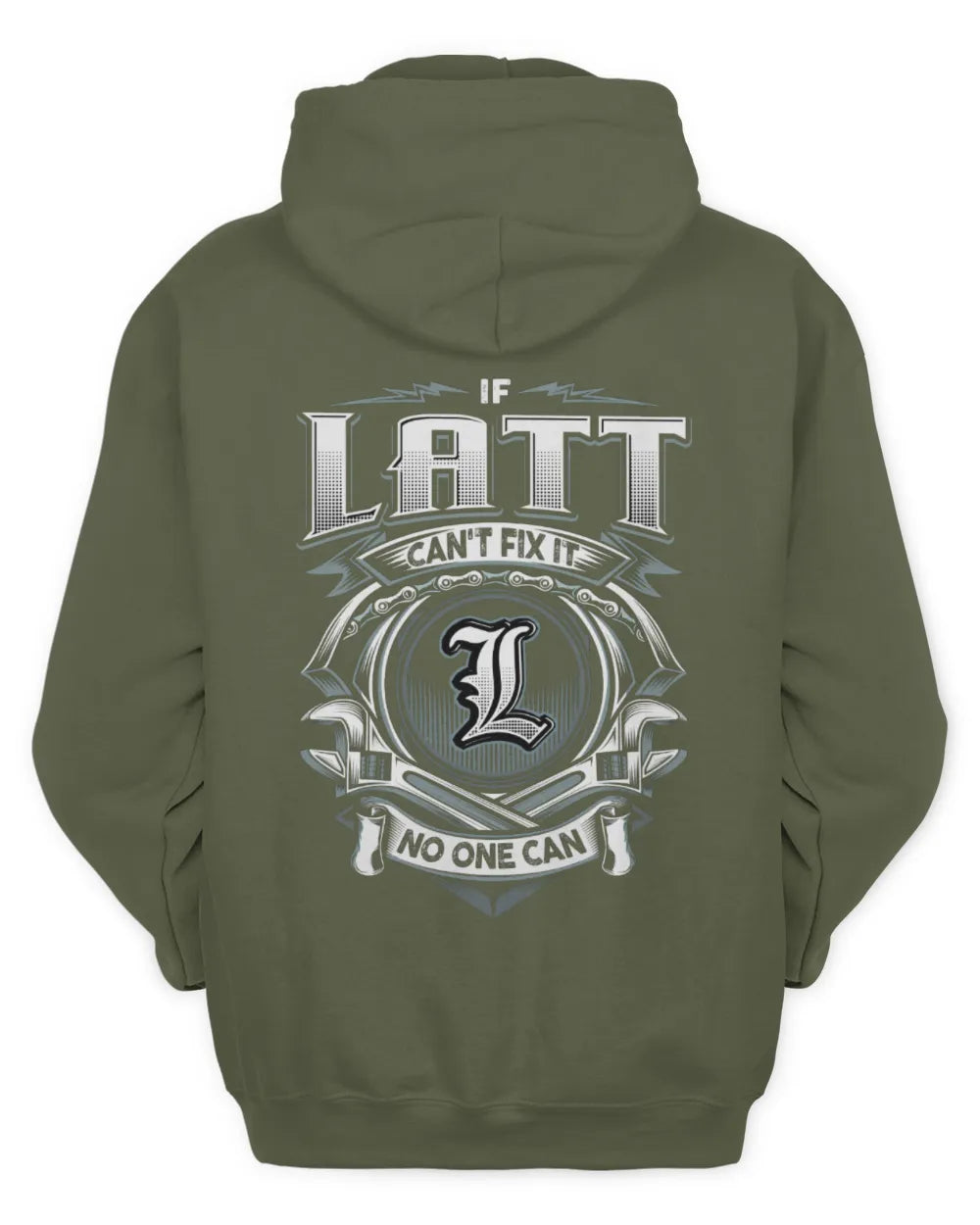 LATT AP81-K4-626 - Personalized Ahmed Quote Apparel “If Ahmed Can't Fix It, No One Can” - Unisex Hoodie - Military Green