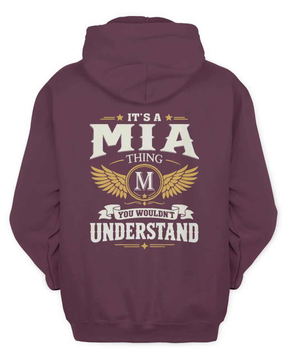 MIA KT06-M008 It’s a [NAME] Thing – You Wouldn’t Understand | Personalized Vintage T-Shirt - Unisex Hoodie - Maroon