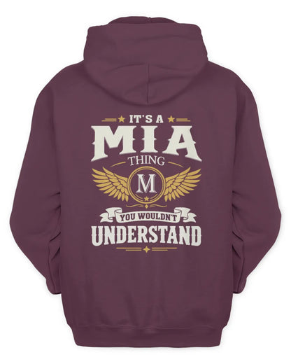 MIA KT06-M008 It’s a [NAME] Thing – You Wouldn’t Understand | Personalized Vintage T-Shirt - Unisex Hoodie - Maroon