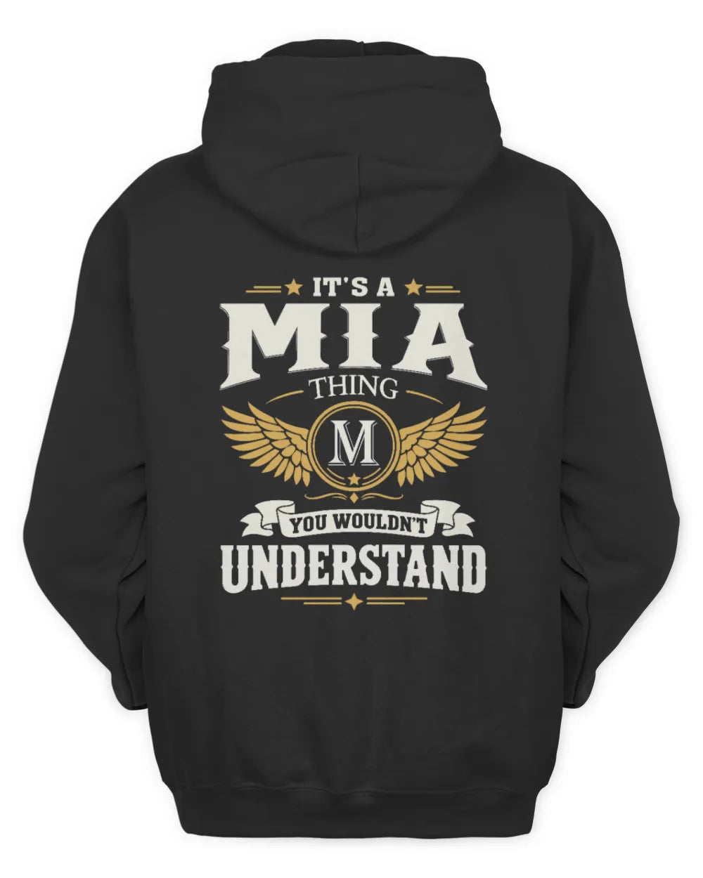 MIA KT06-M008 It’s a [NAME] Thing – You Wouldn’t Understand | Personalized Vintage T-Shirt - Unisex Hoodie - Black
