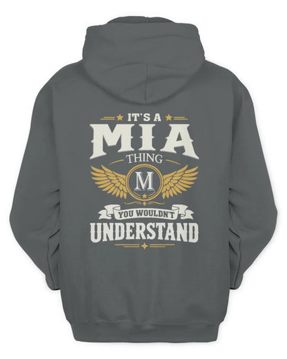 MIA KT06-M008 It’s a [NAME] Thing – You Wouldn’t Understand | Personalized Vintage T-Shirt - Unisex Hoodie - Charcoal