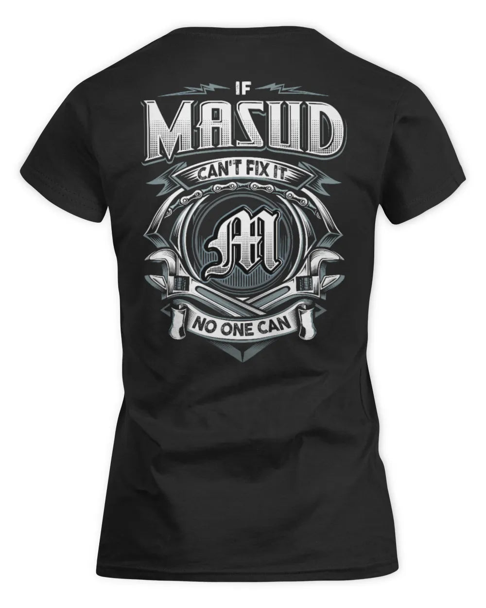 MASUD AP81-K4-626 - Personalized Ahmed Quote Apparel “If Ahmed Can't Fix It, No One Can” - Women's Standard T-Shirt - Black