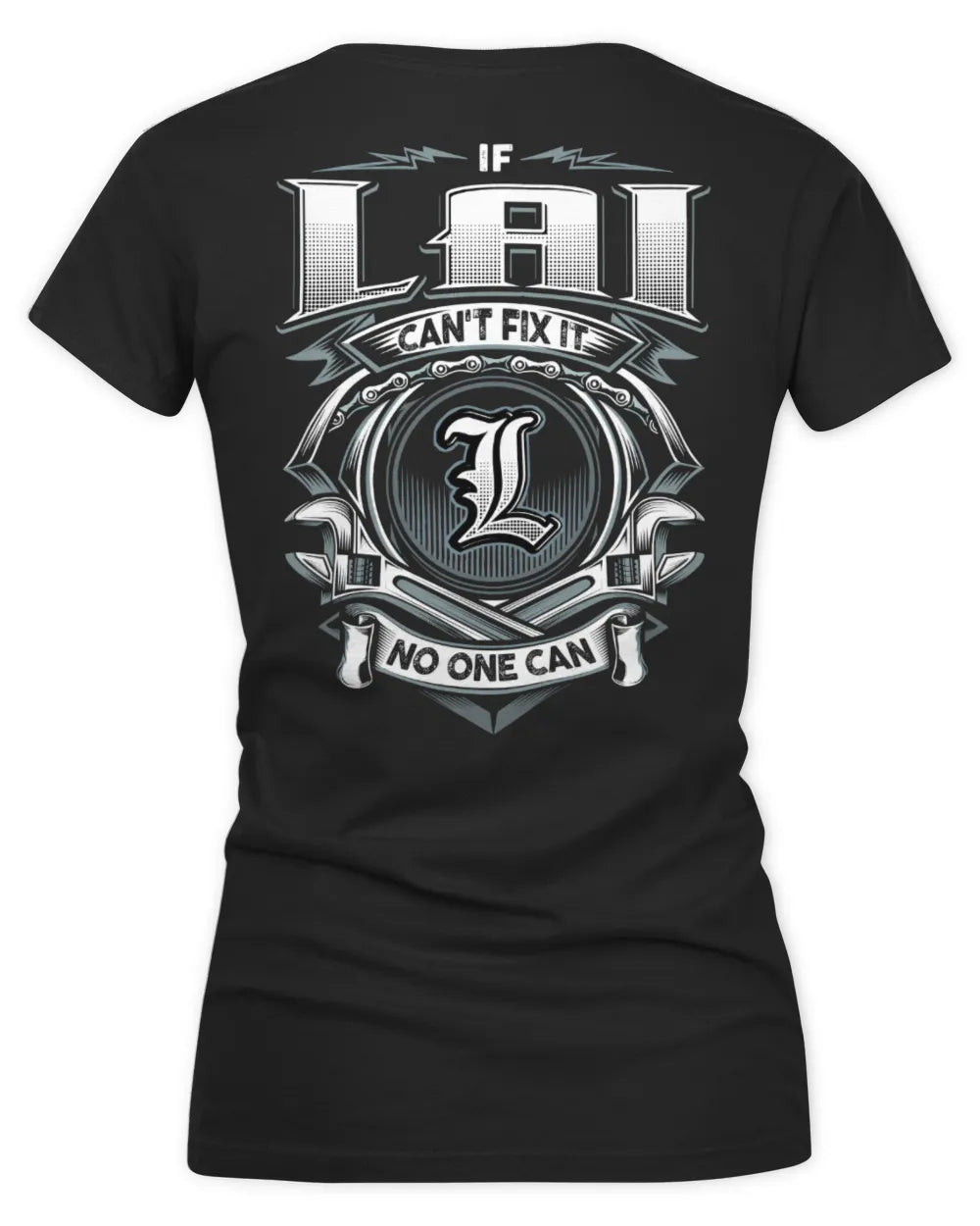 LAI AP81-K4-626 - Personalized Ahmed Quote Apparel “If Ahmed Can't Fix It, No One Can” - Women's V-Neck T-Shirt - Black