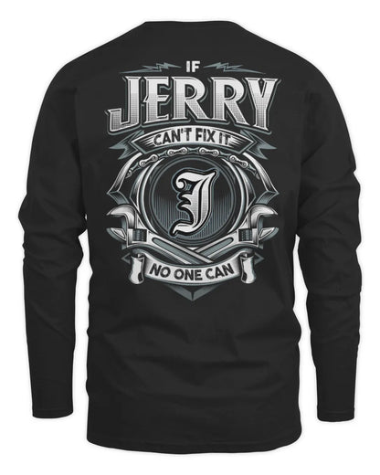 JERRY AP81-K4-626 - Personalized Ahmed Quote Apparel “If Ahmed Can't Fix It, No One Can” - Men's Long Sleeved T-Shirt - Black
